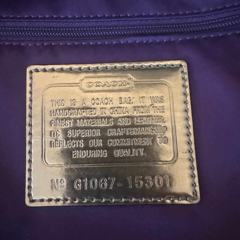 Coach Rare 2010 Gold Graffiti Tote Shoulder Bag style 15301 | With Hang Tags - Picture 6 of 16